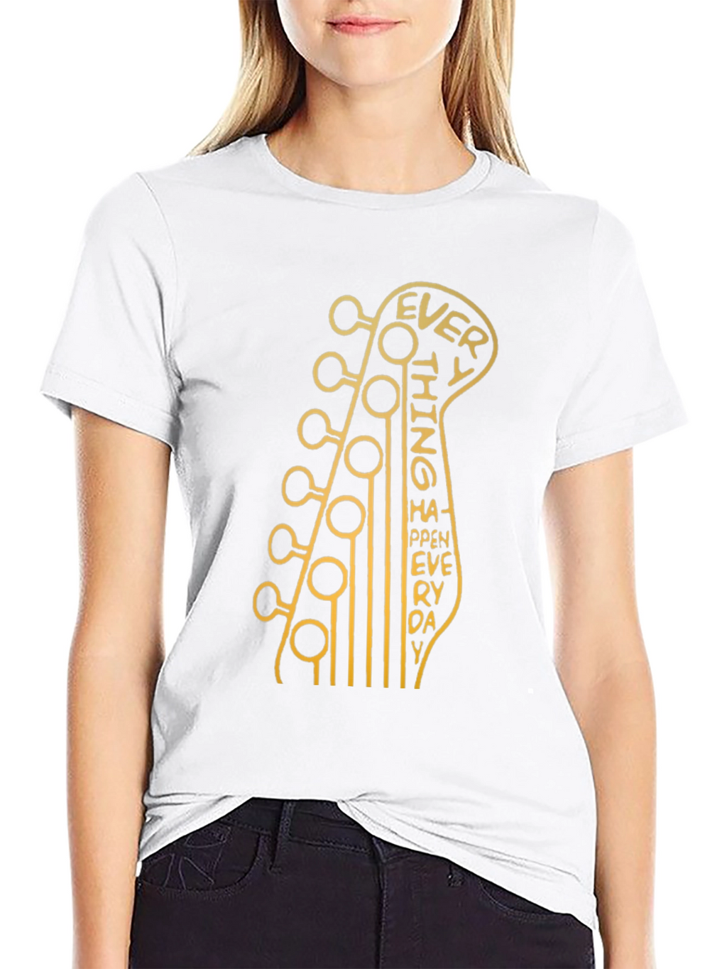 Everything Happens Everyday T-Shirt Guitar Graphic Tee