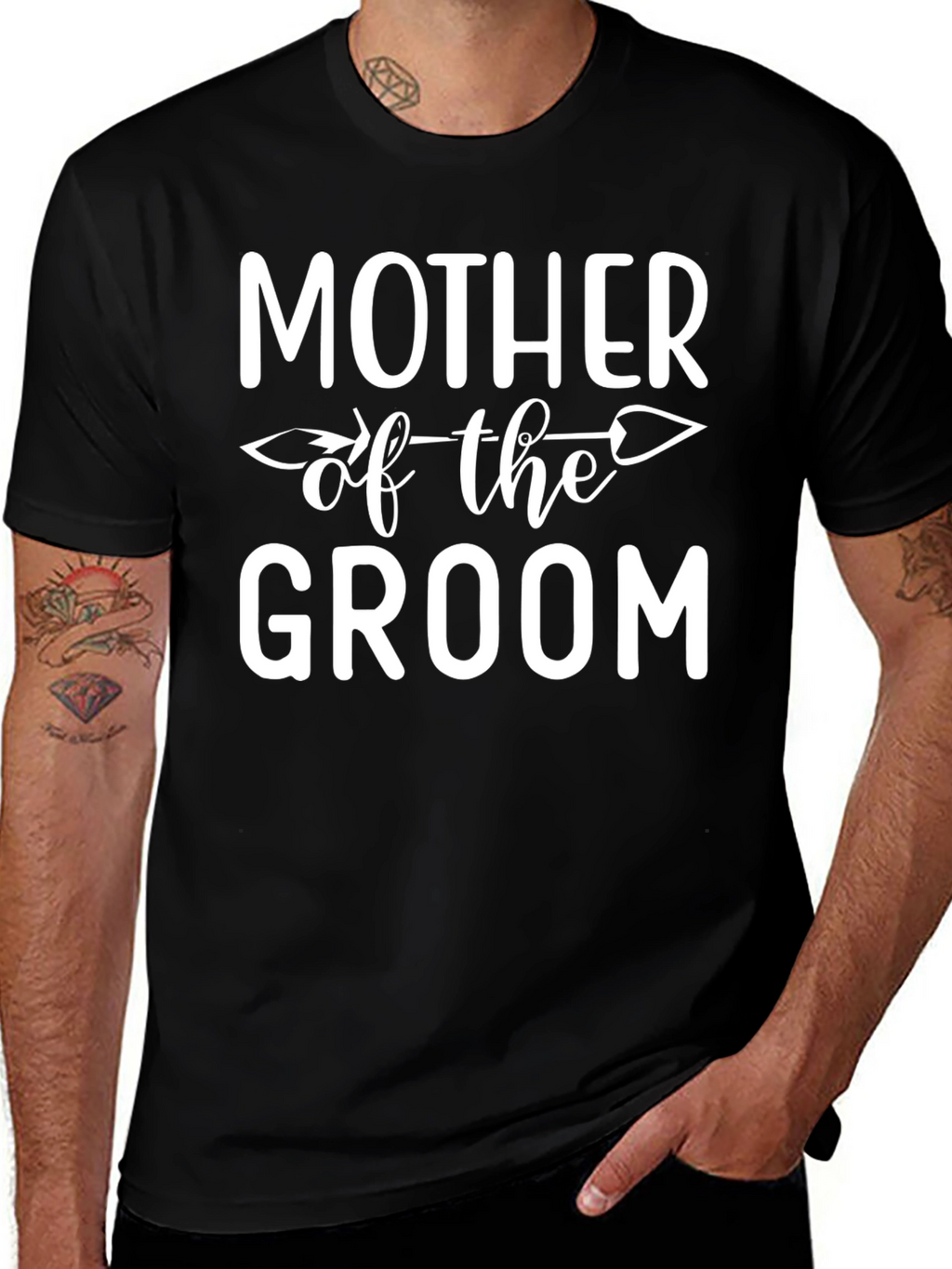 Mother of the Groom Graphic Tee - Black