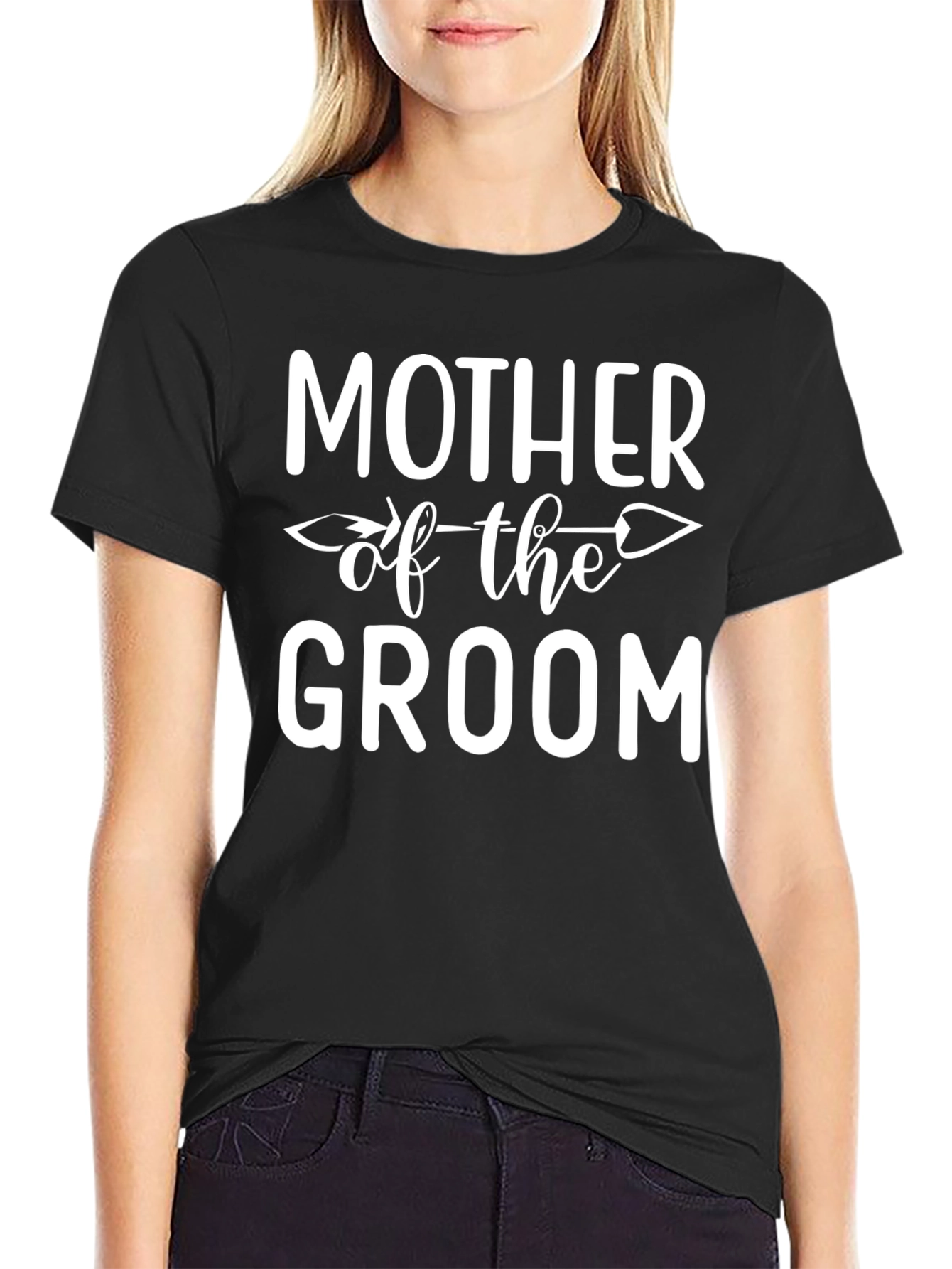 Mother of the Groom Graphic Tee - Black