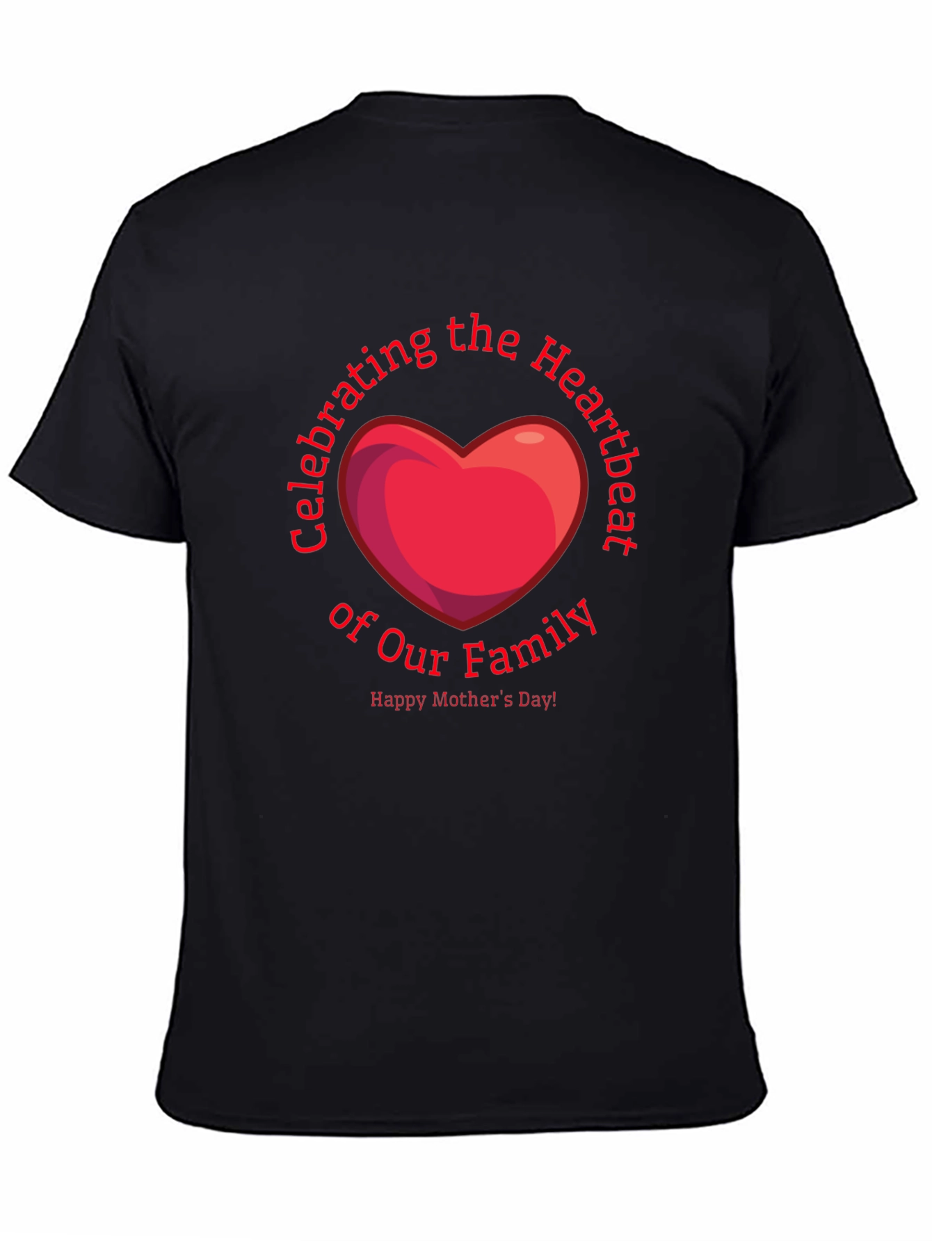 Mothers Day Heartbeat Family T-Shirt