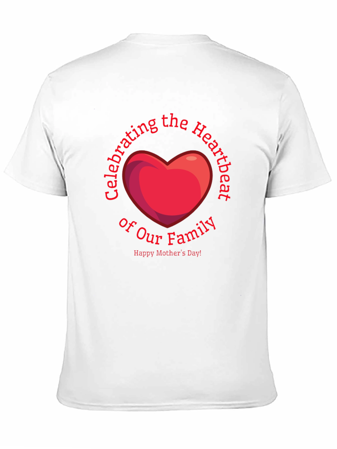 Mothers Day Heartbeat Family T-Shirt