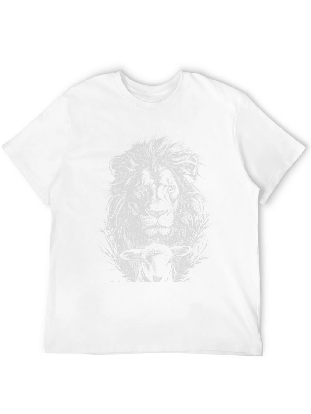 Lion and Lamb Graphic T-Shirt - Black