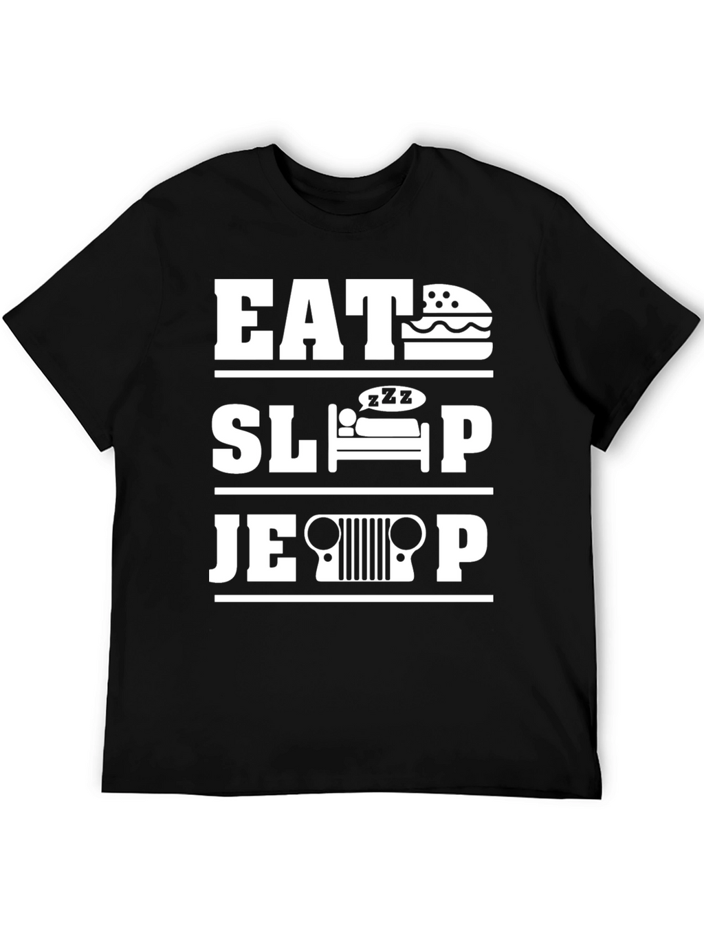 Eat Sleep Jeep - Mens Graphic T-Shirt