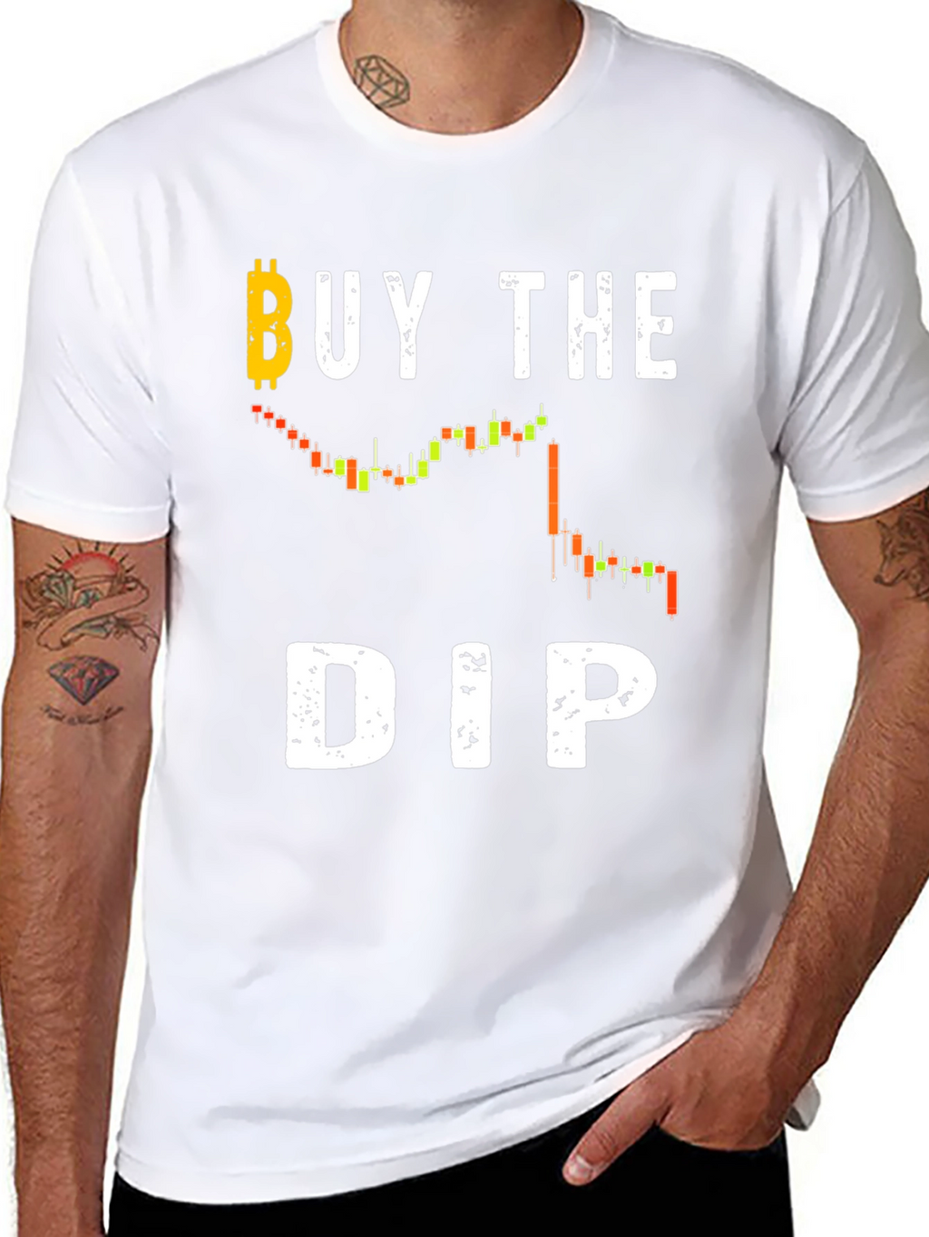 Buy The Dip Crypto T-Shirt - Black Cotton Tee