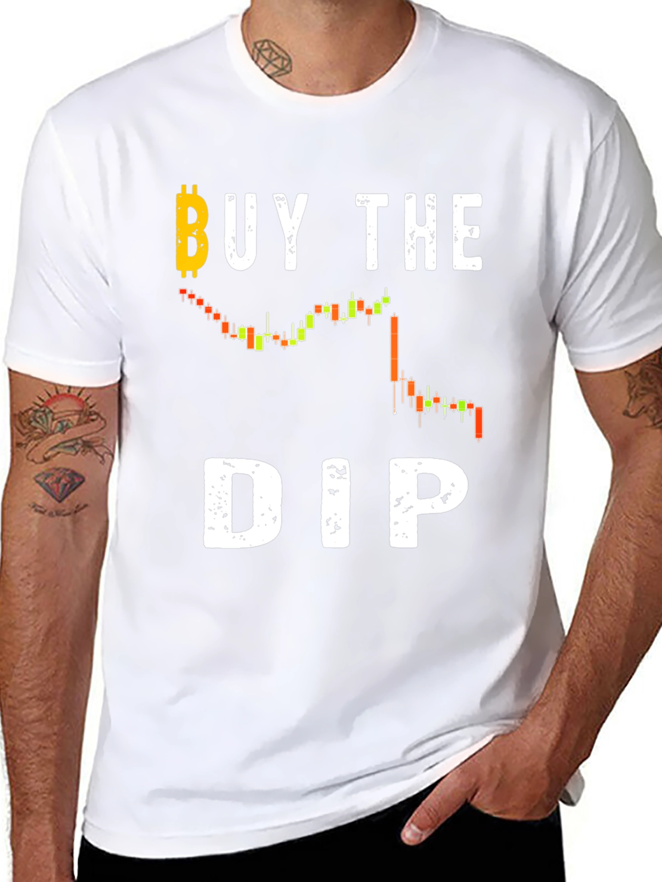 Buy The Dip Crypto T-Shirt - Black Cotton Tee