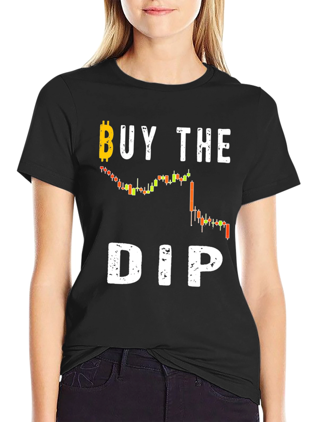 Buy The Dip Crypto T-Shirt - Black Cotton Tee