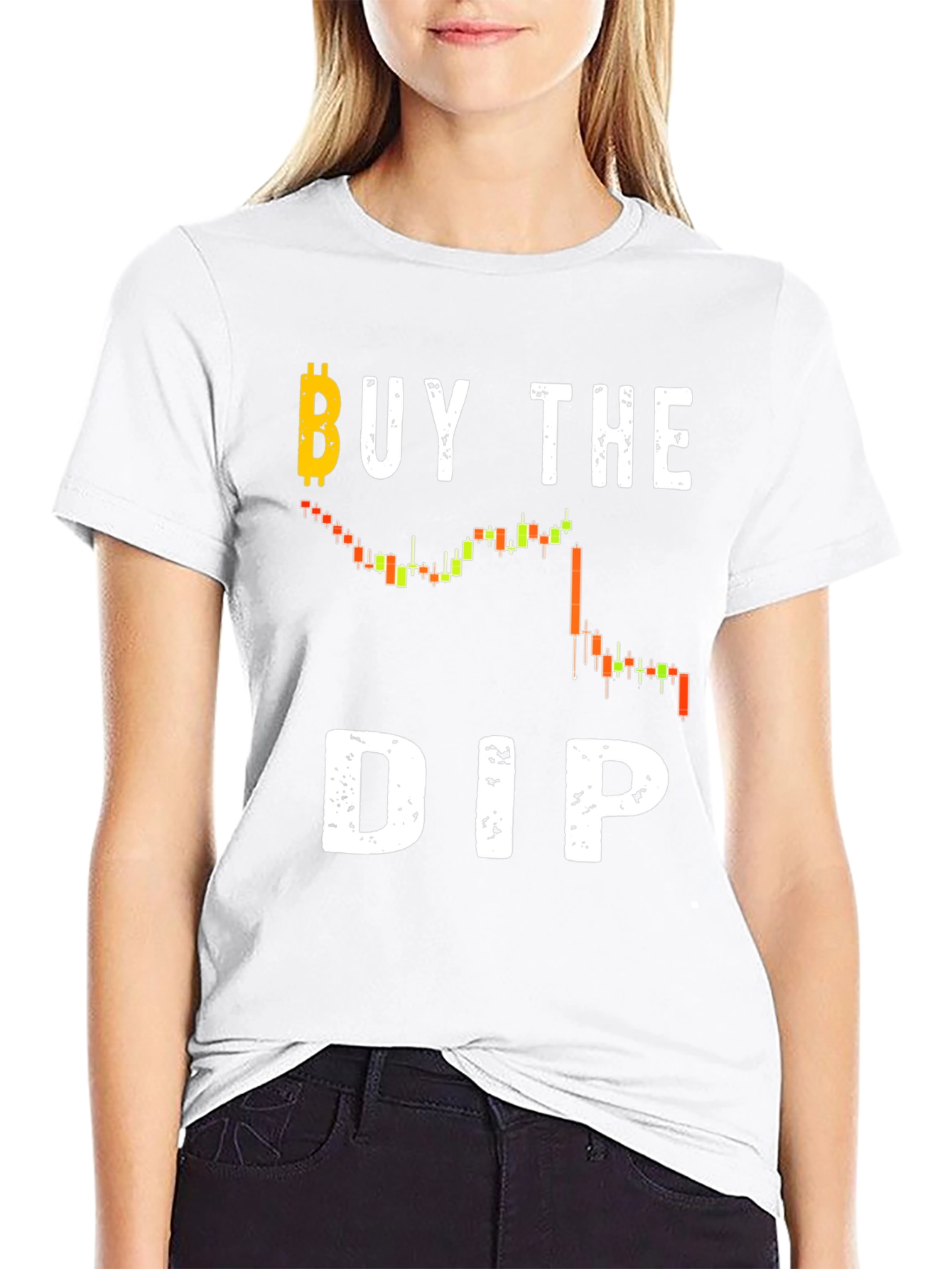 Buy The Dip Crypto T-Shirt - Black Cotton Tee