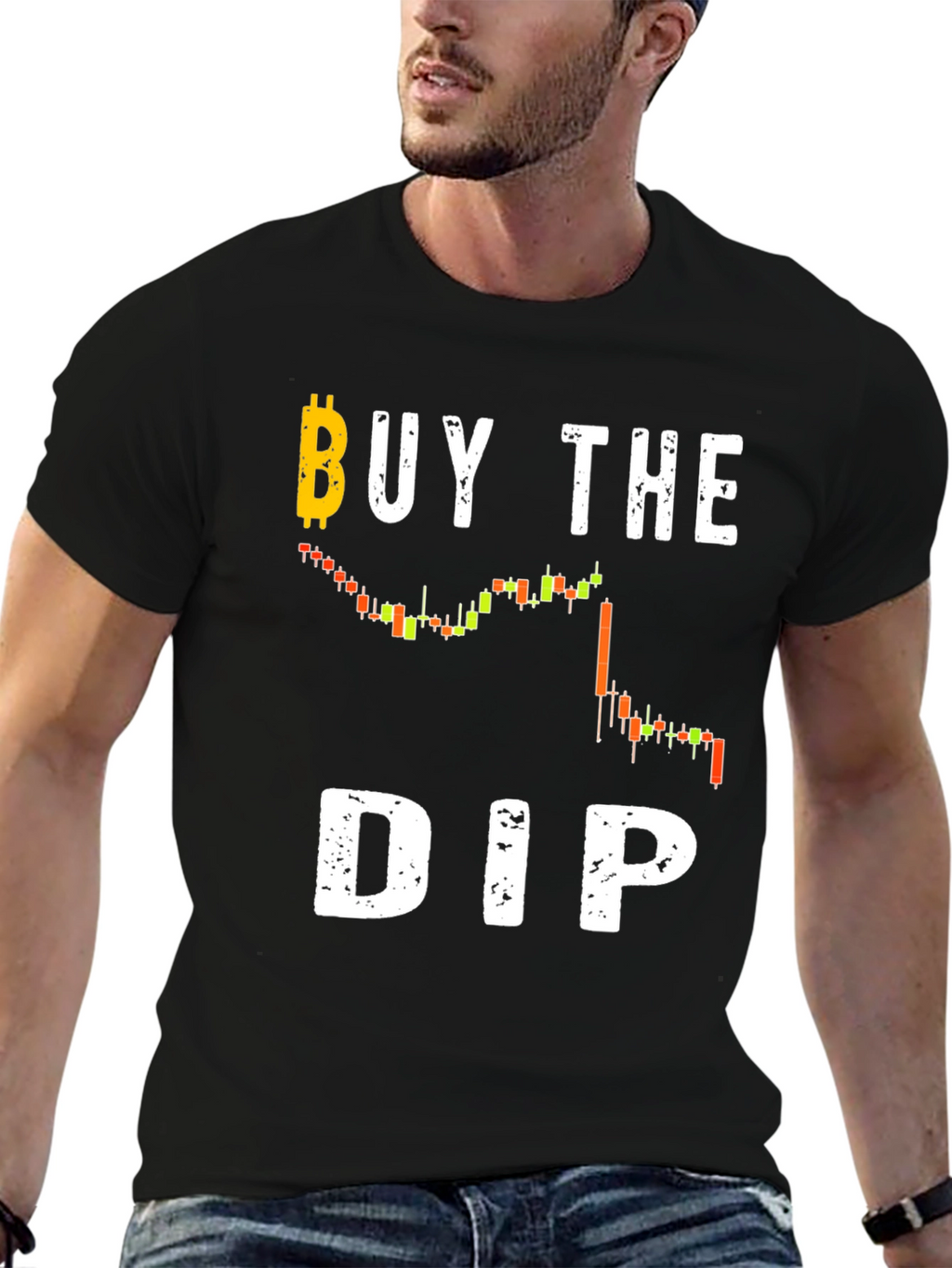 Buy The Dip Crypto T-Shirt - Black Cotton Tee
