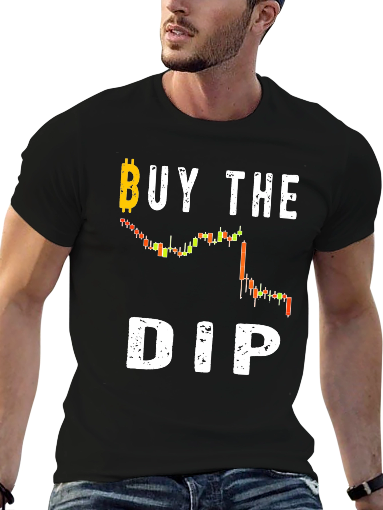 Buy The Dip Crypto T-Shirt - Black Cotton Tee