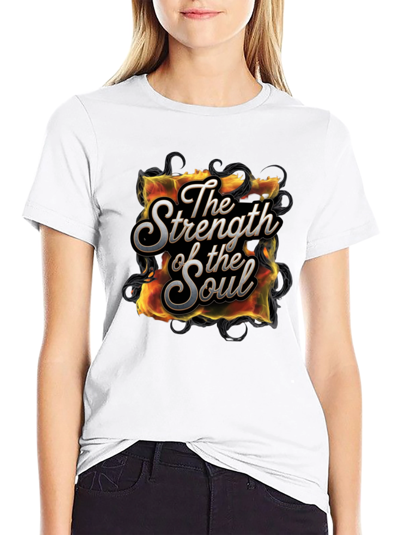 Strength of the Soul Graphic T-Shirt - Black