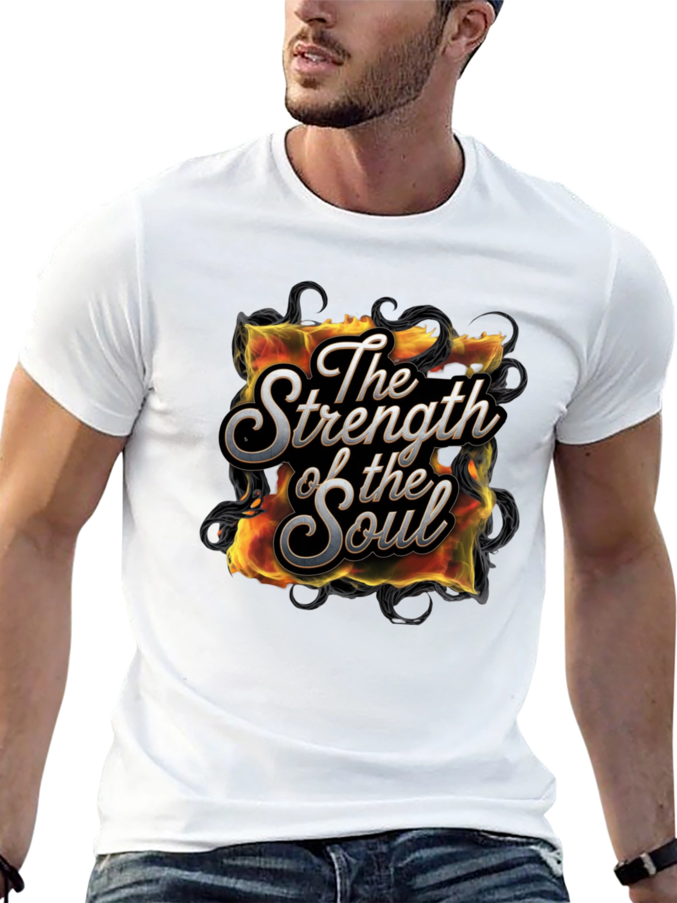 Strength of the Soul Graphic T-Shirt - Black
