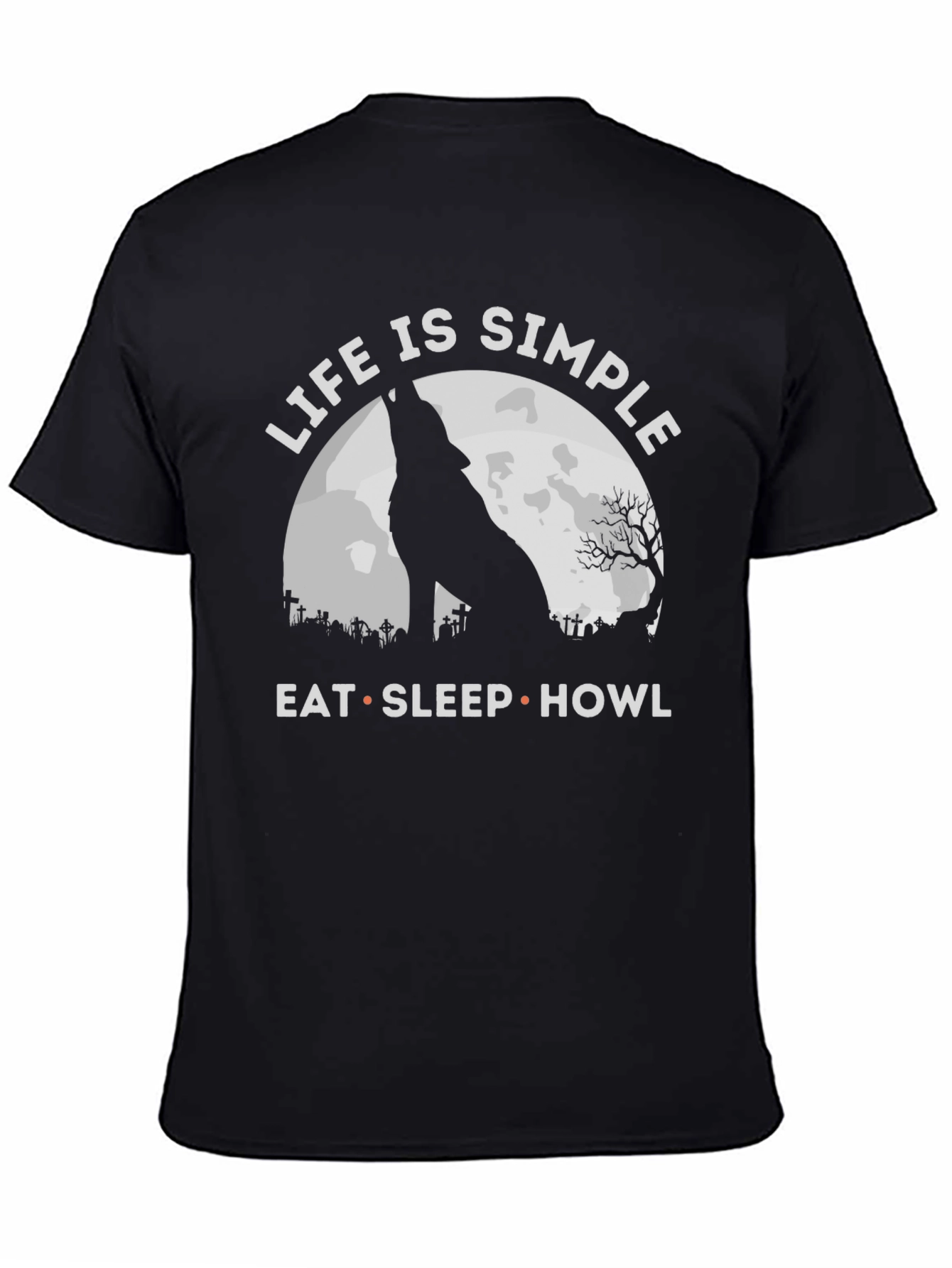 Life is Simple Wolf T-Shirt