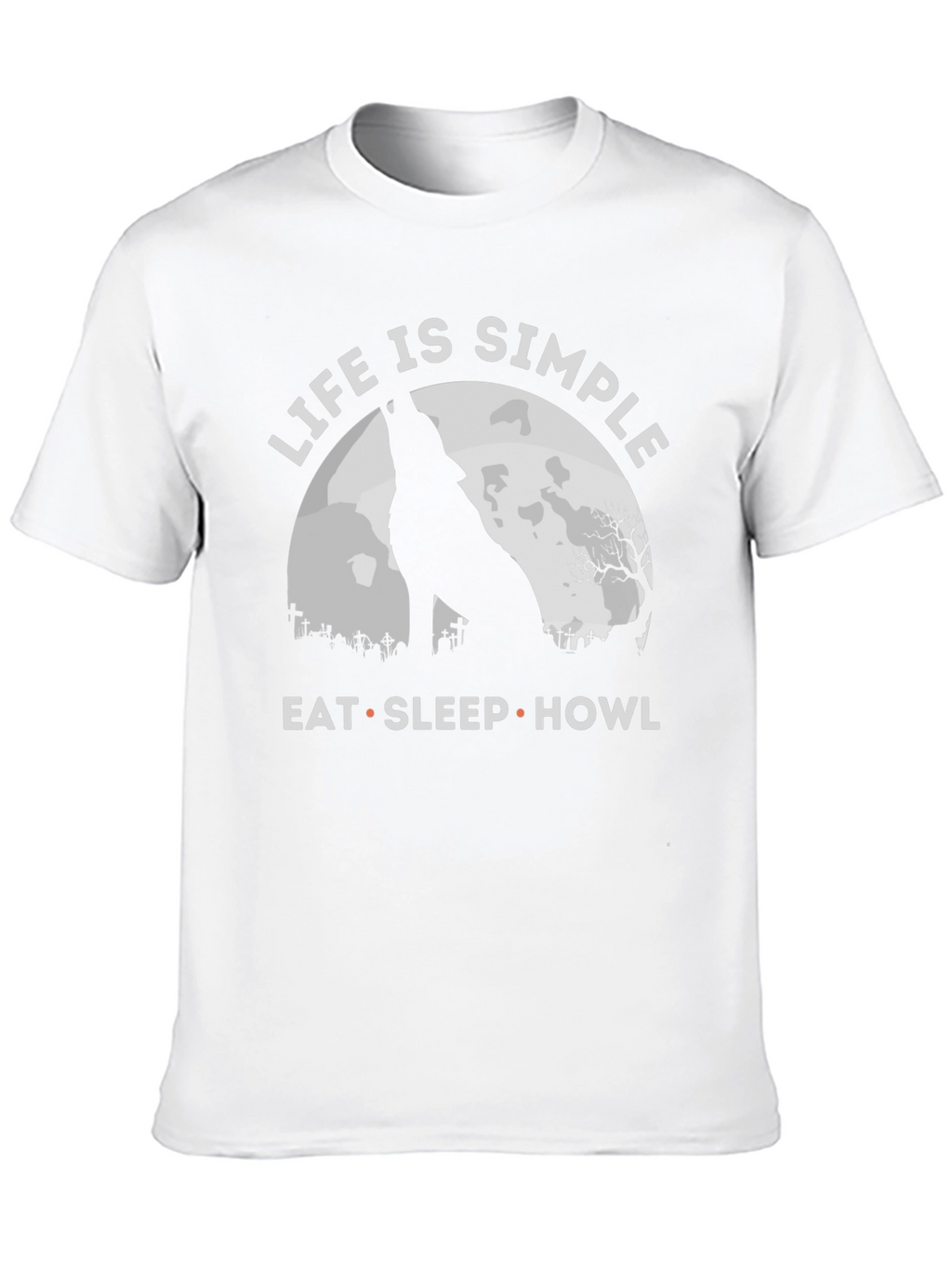 Life is Simple Wolf T-Shirt