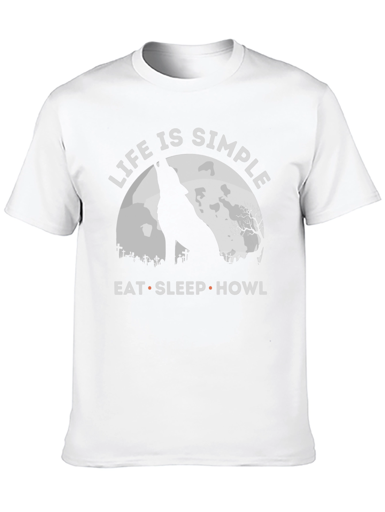 Life is Simple Wolf T-Shirt