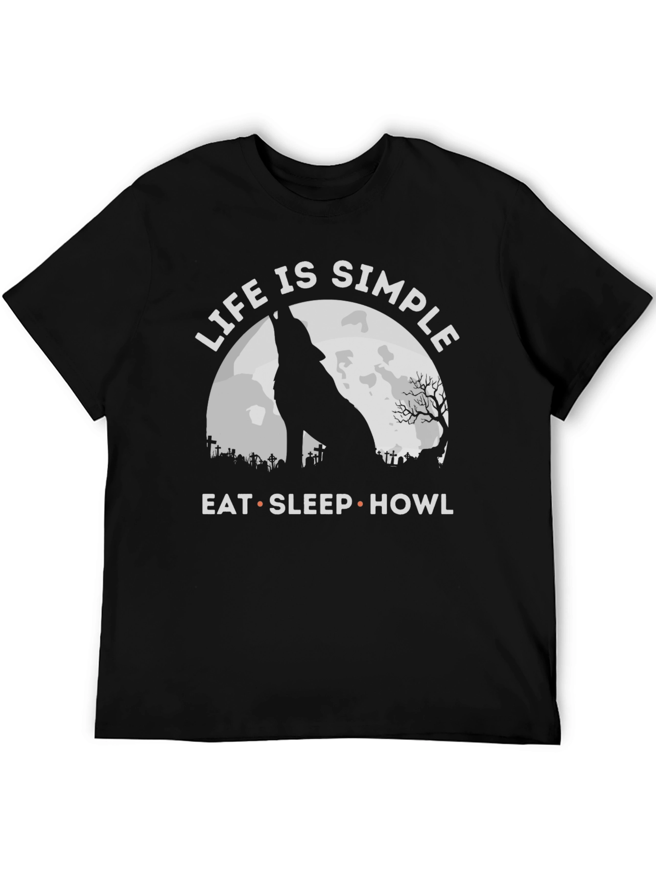 Life is Simple Wolf T-Shirt