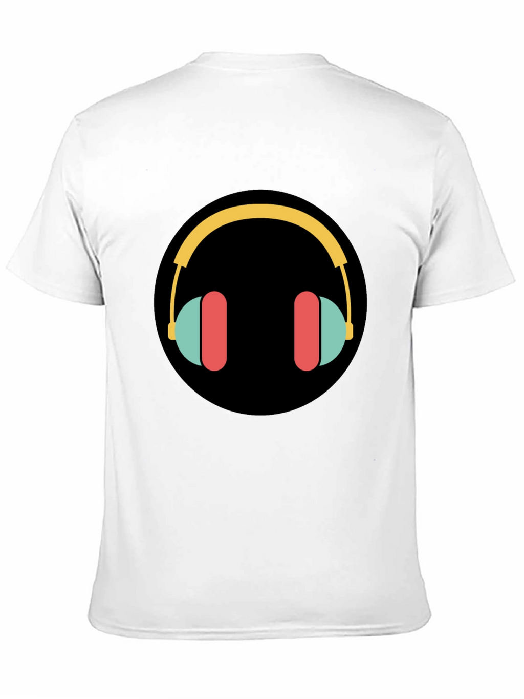 Stylish Graphic Tee - Headphones Design