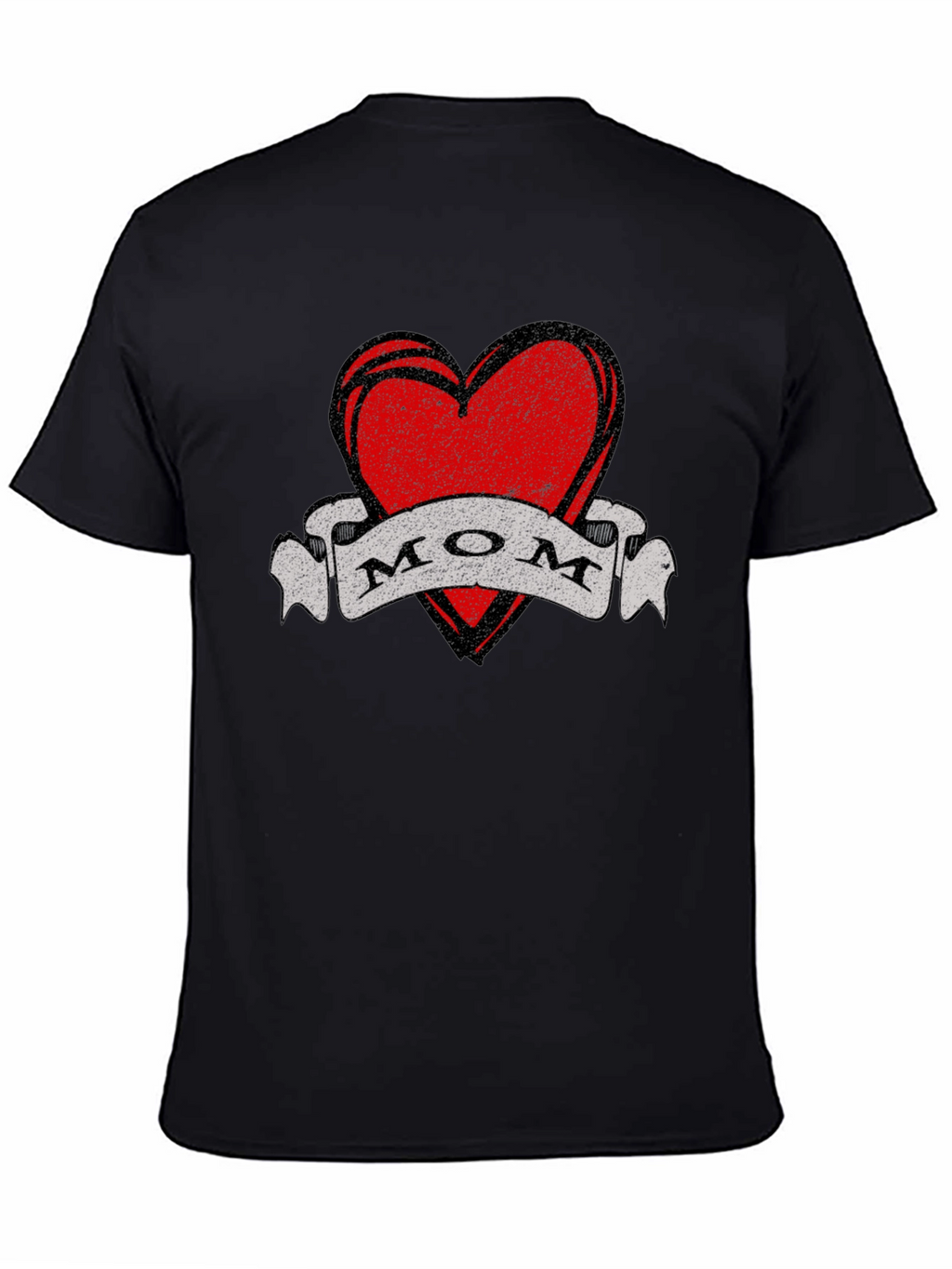 Mom Heart Tattoo Style Graphic T-Shirt