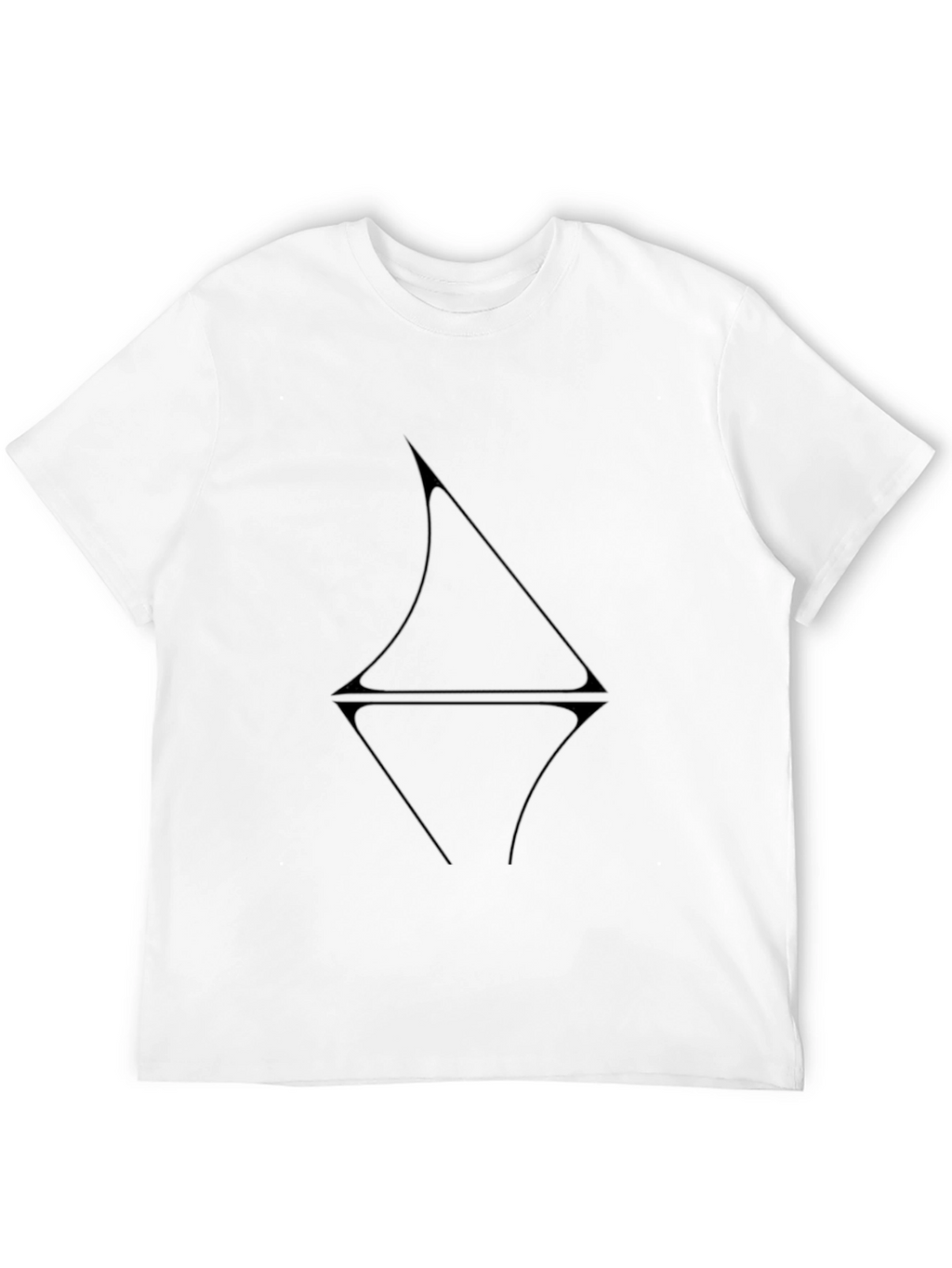 Modern Geometric Black T-Shirt