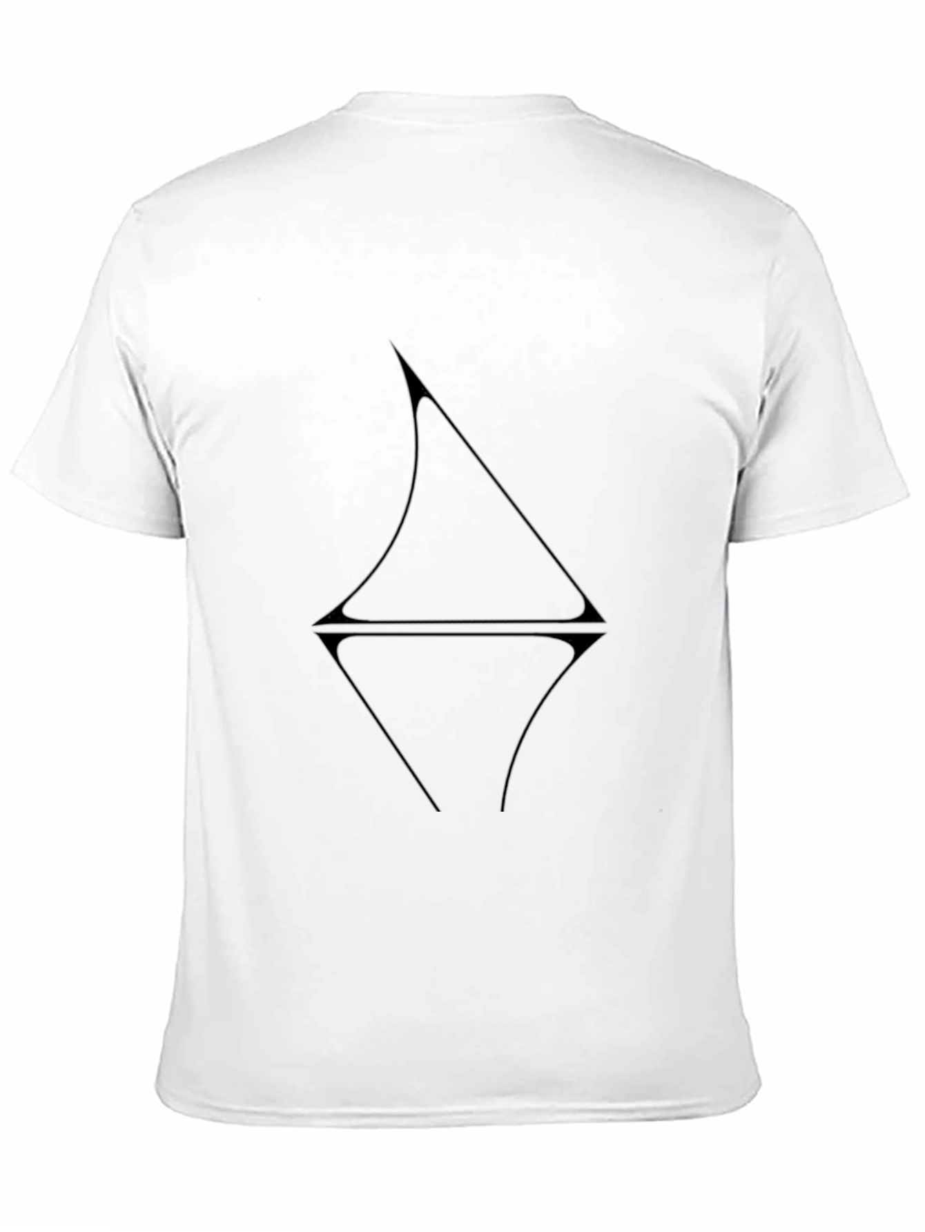 Modern Geometric Black T-Shirt