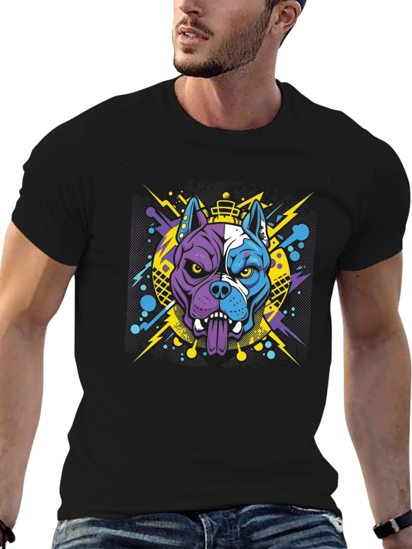 Graphic Pitbull Tee - Bold Streetwear Style