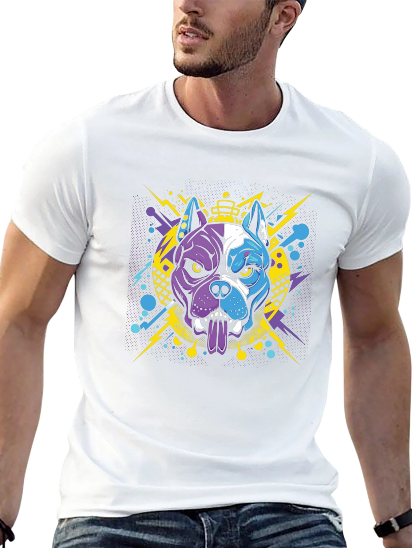Graphic Pitbull Tee - Bold Streetwear Style