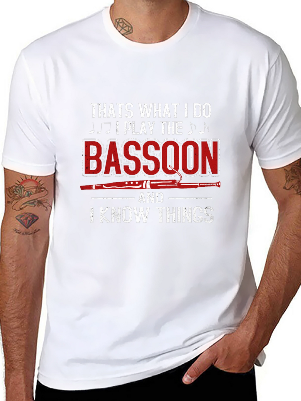 Bassoon Player T-Shirt: I Know Things Tee