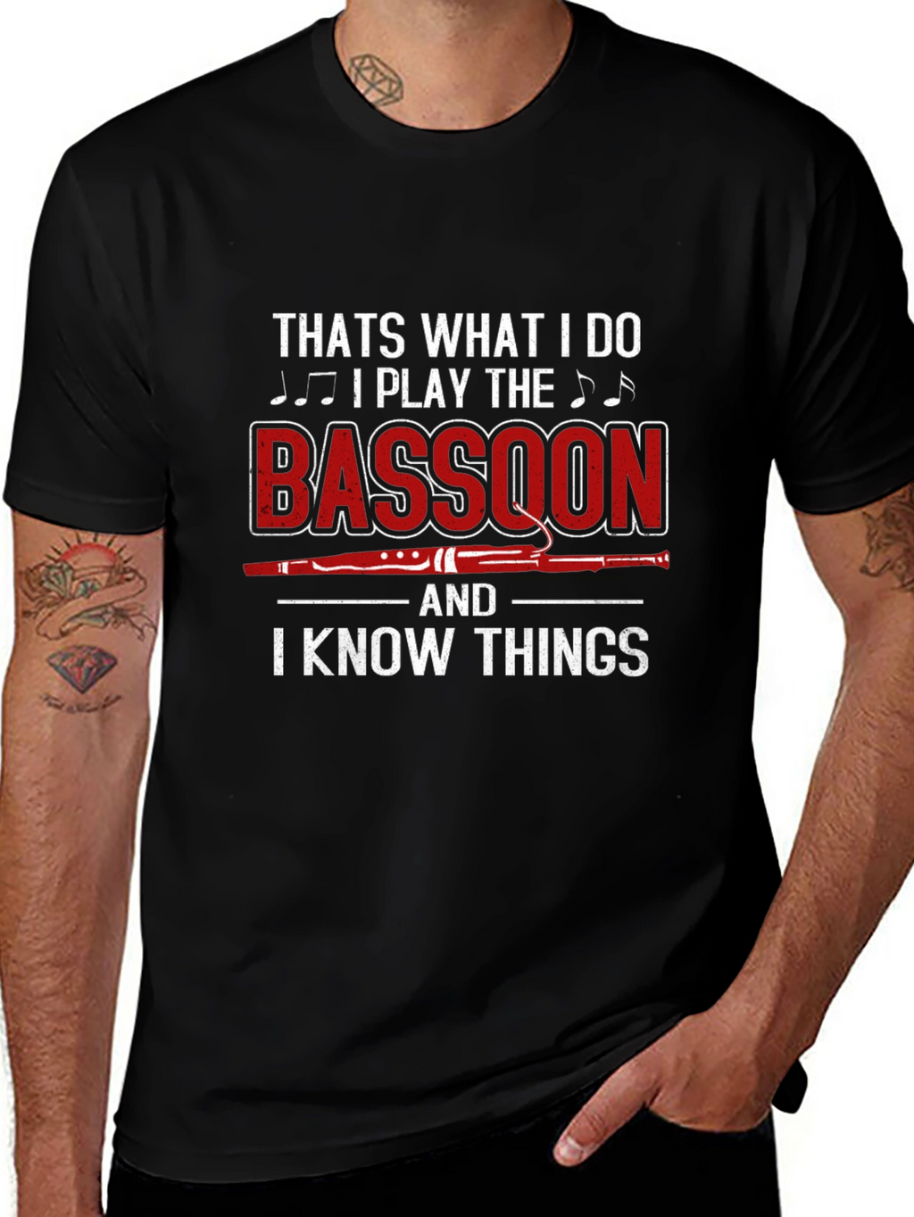 Bassoon Player T-Shirt: I Know Things Tee