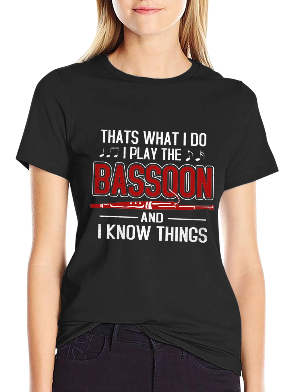 Bassoon Player T-Shirt: I Know Things Tee