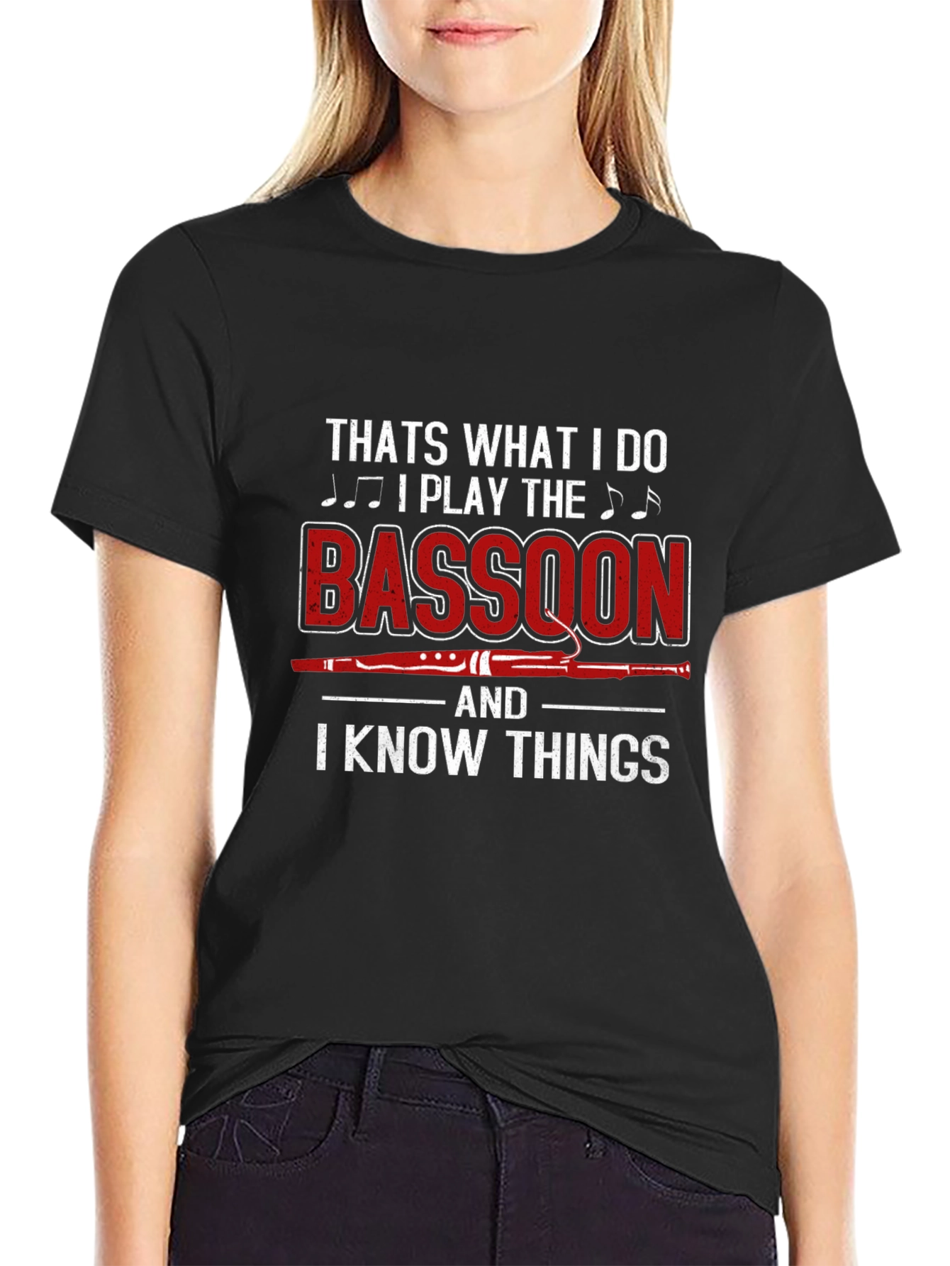 Bassoon Player T-Shirt: I Know Things Tee