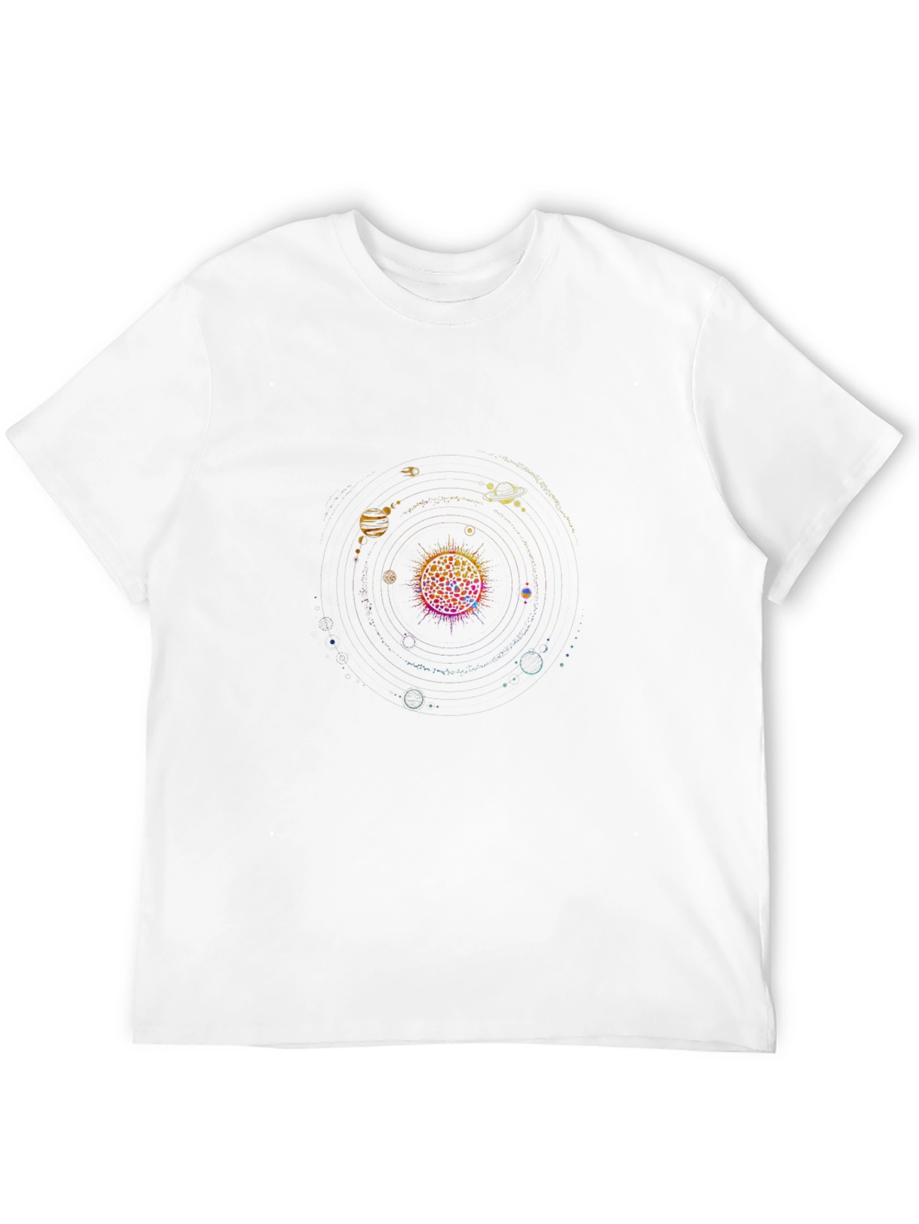Solar System Graphic Black T-Shirt