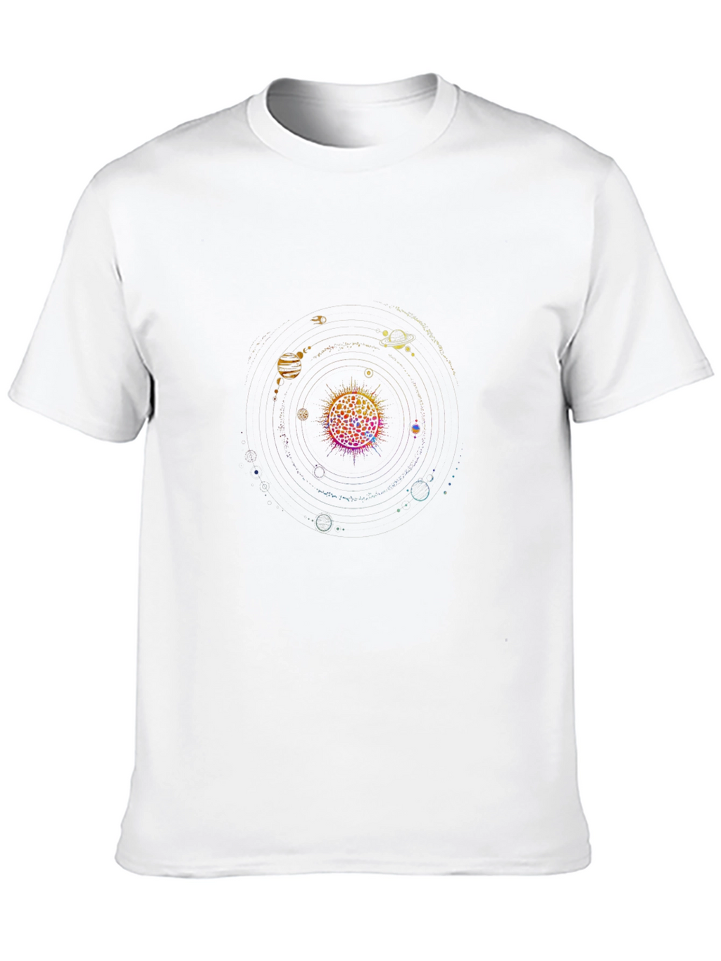 Solar System Graphic Black T-Shirt