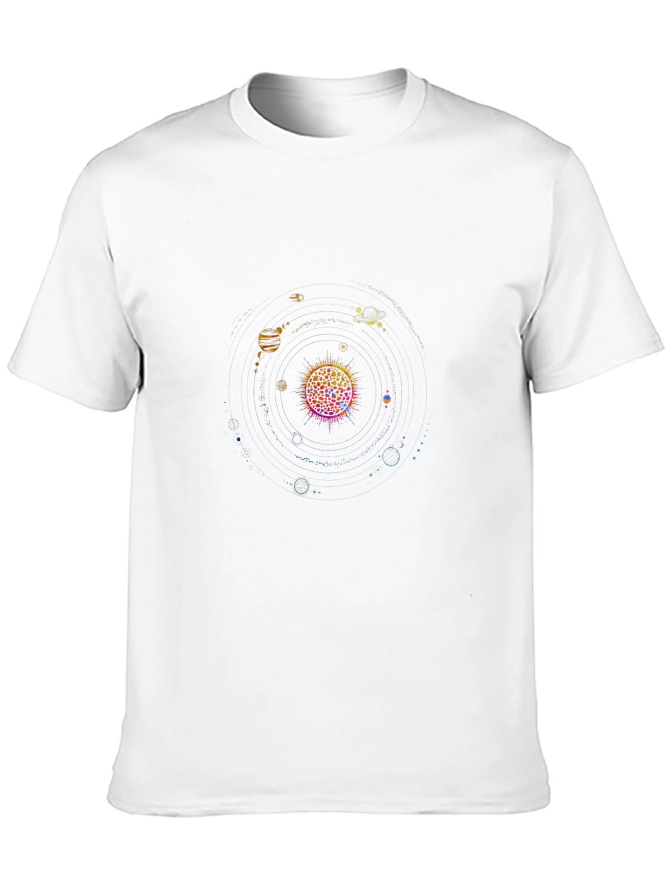 Solar System Graphic Black T-Shirt