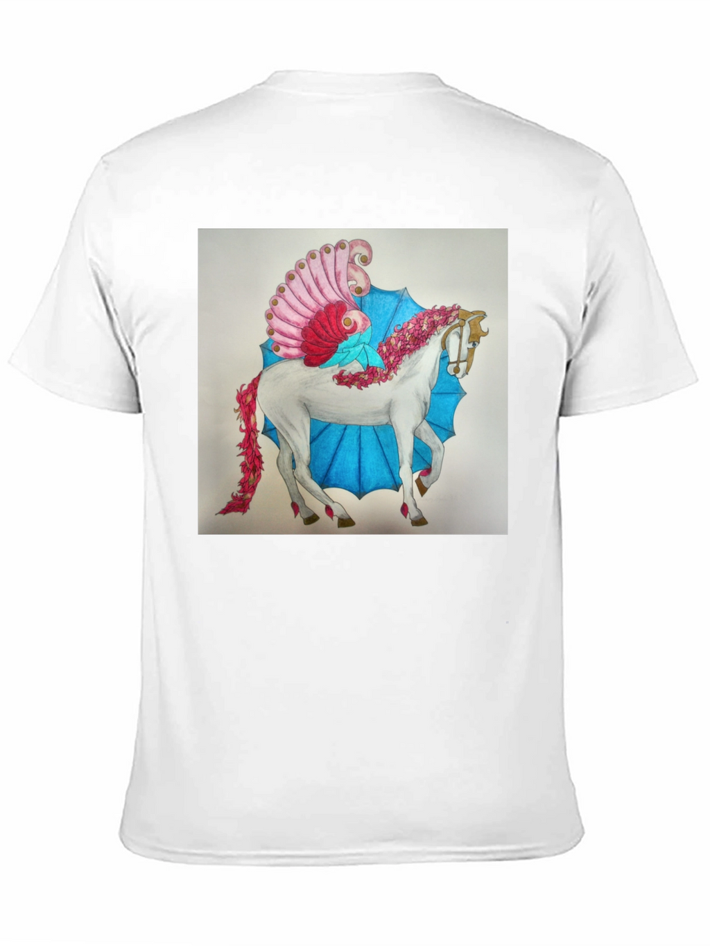 Fantasy Horse Graphic Tee - Black