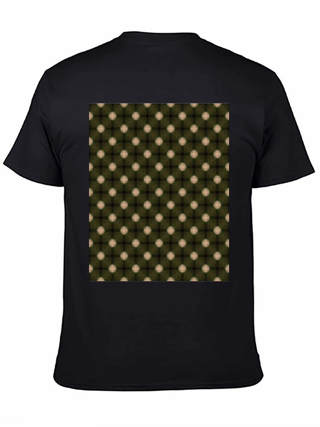 Patterned Crew Neck T-Shirt