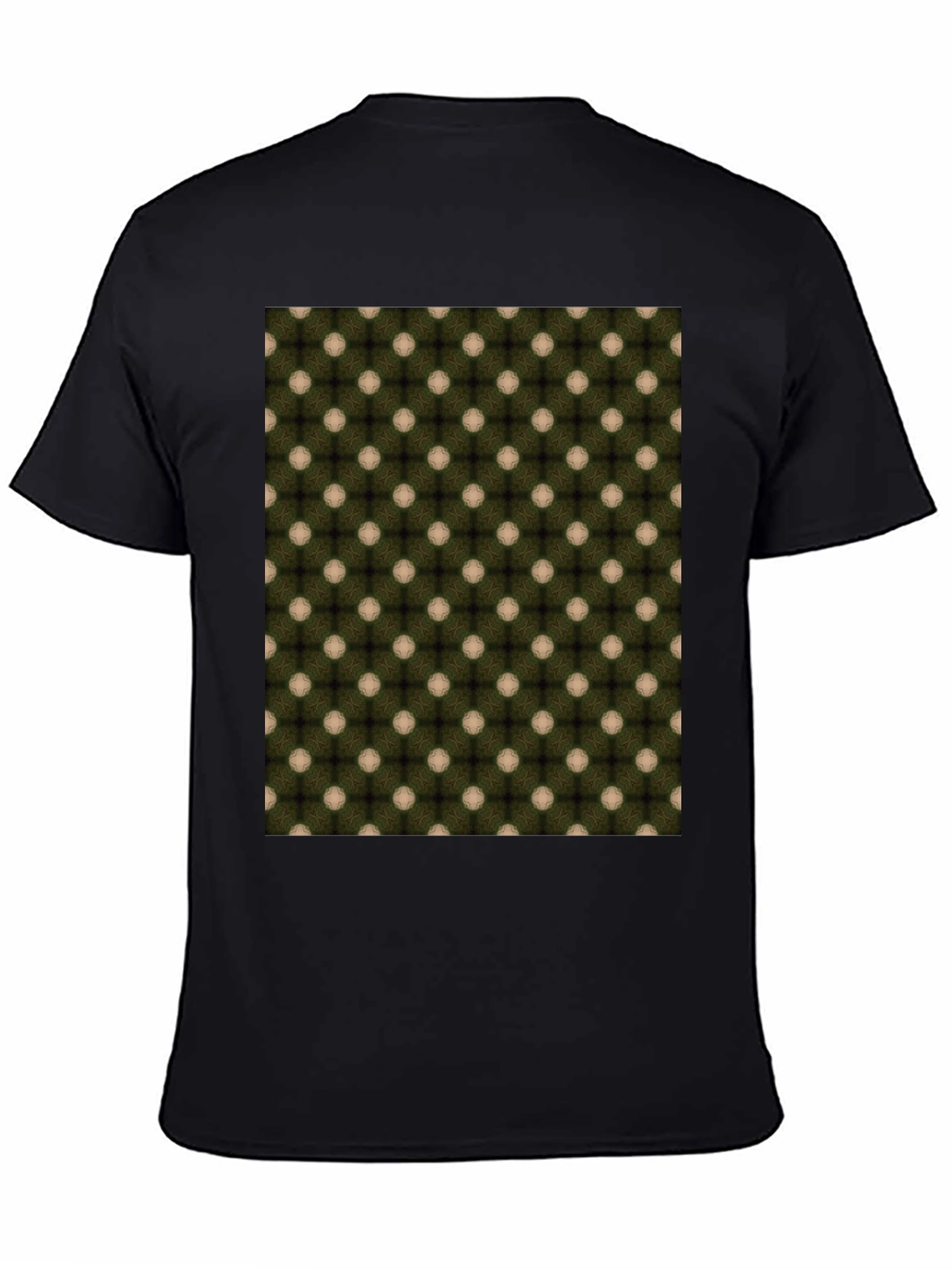 Patterned Crew Neck T-Shirt