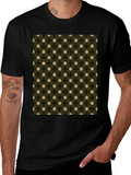Patterned Crew Neck T-Shirt