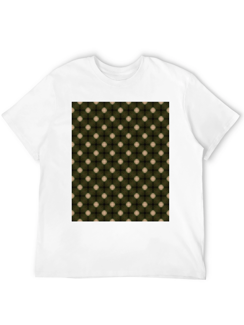 Patterned Crew Neck T-Shirt