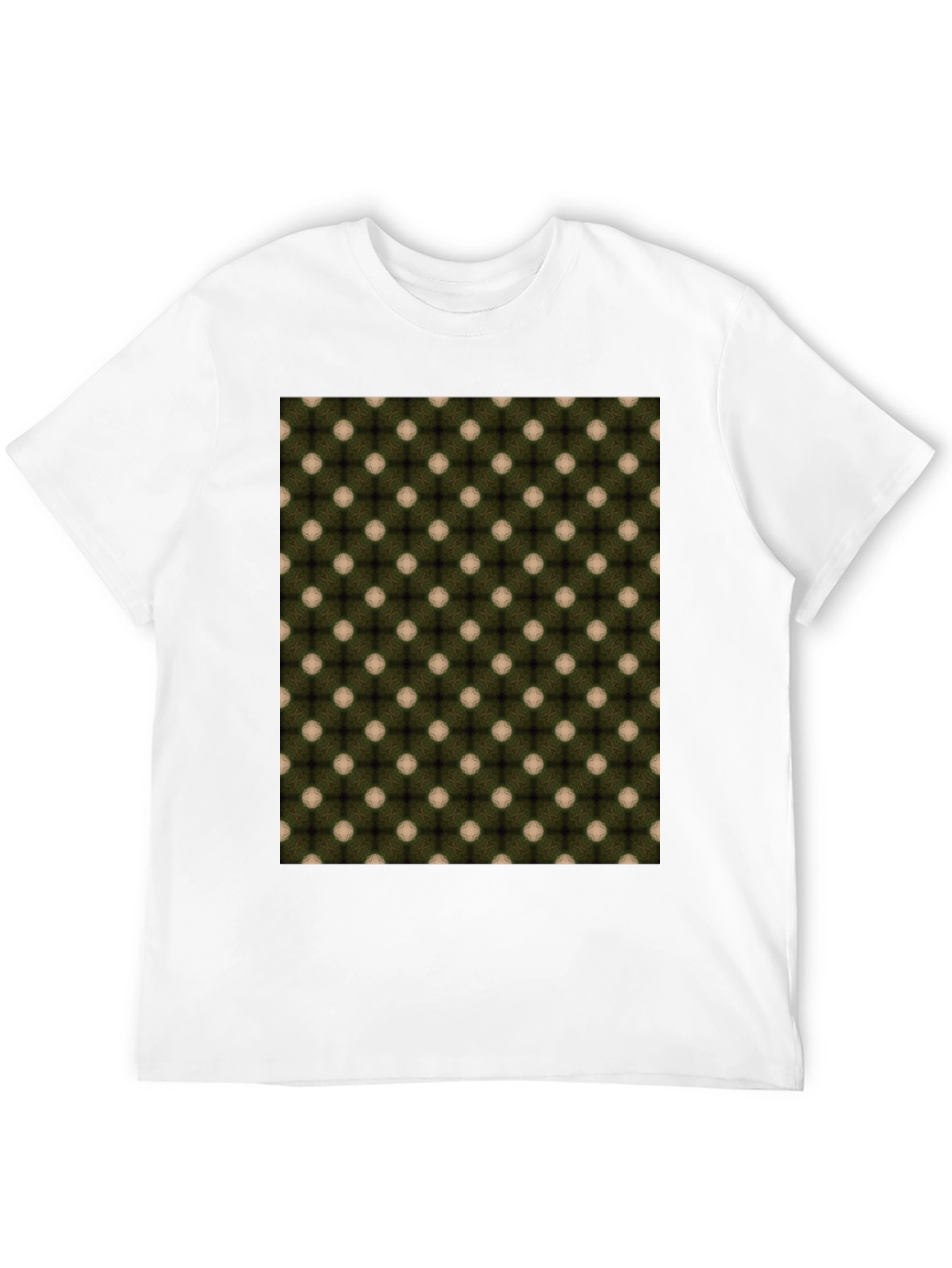 Patterned Crew Neck T-Shirt