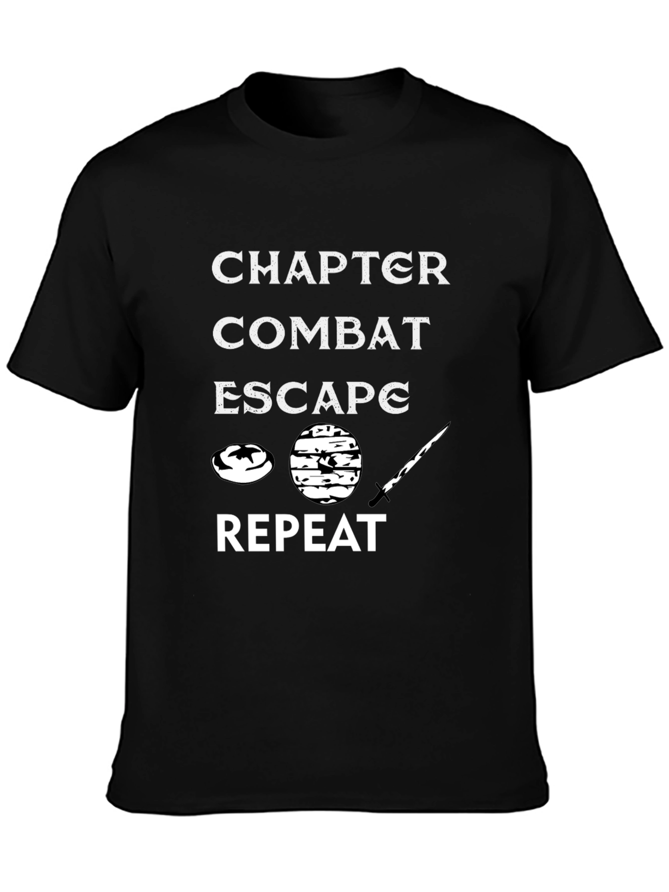 Chapter Combat Escape Repeat Graphic Tee