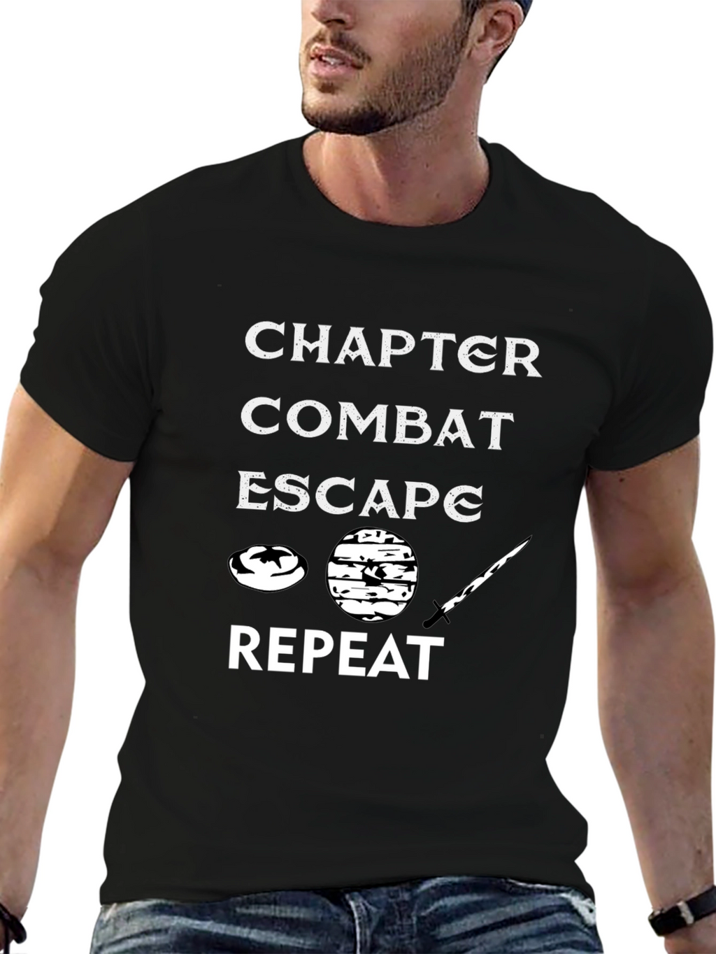 Chapter Combat Escape Repeat Graphic Tee