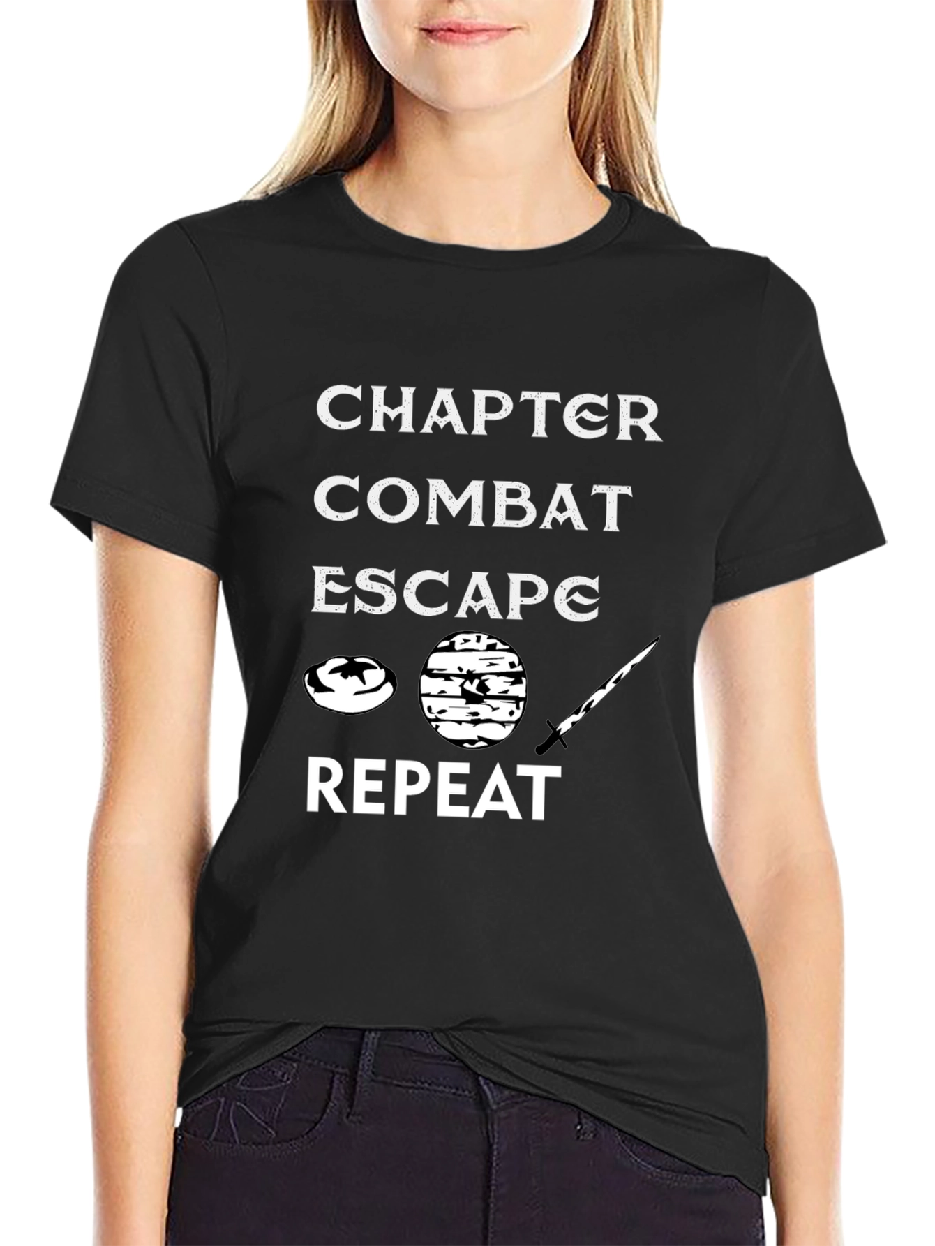 Chapter Combat Escape Repeat Graphic Tee