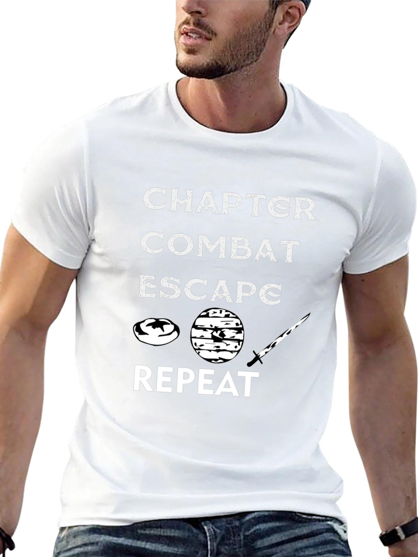 Chapter Combat Escape Repeat Graphic Tee