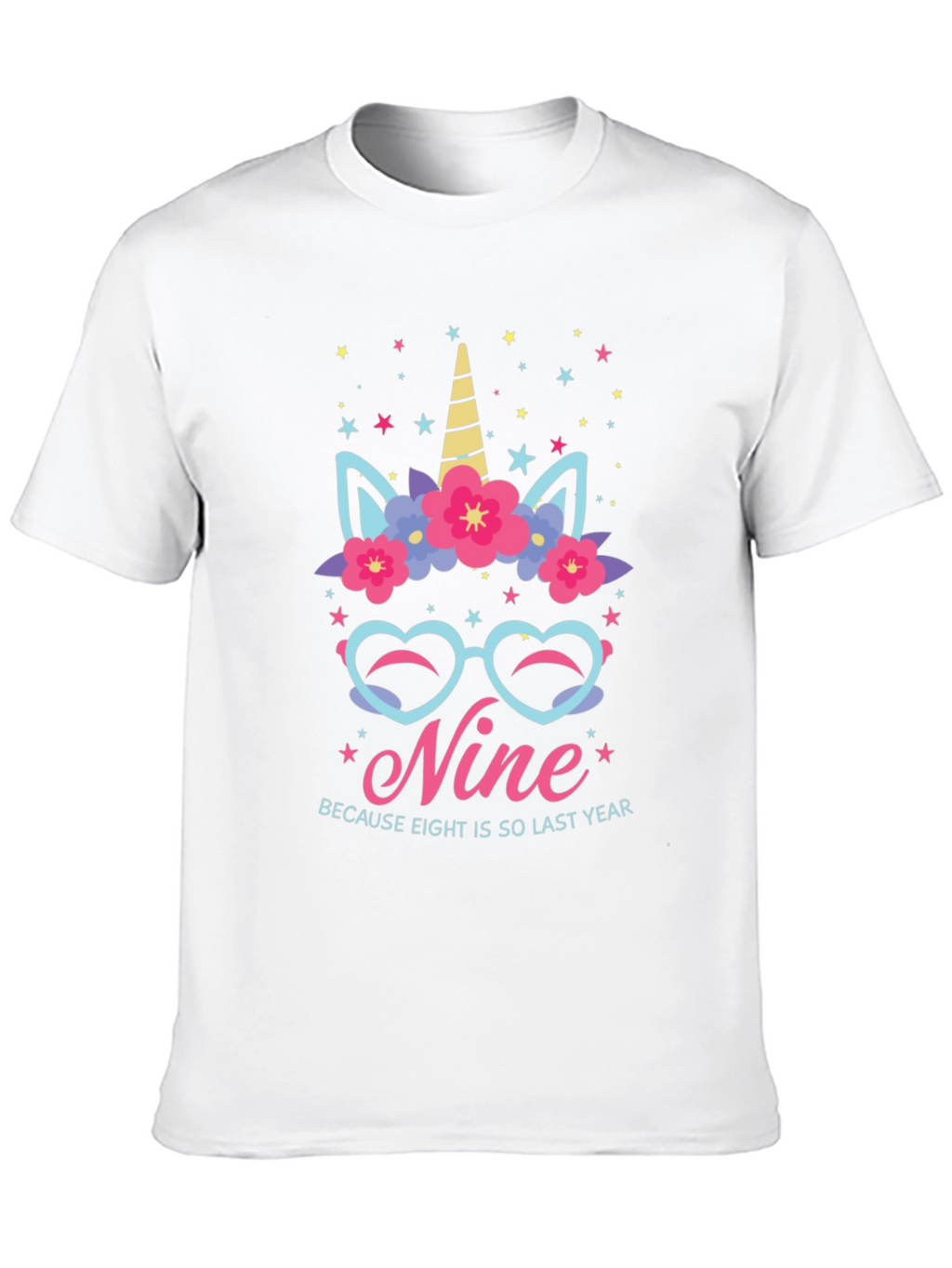 Nine Birthday Unicorn T-Shirt