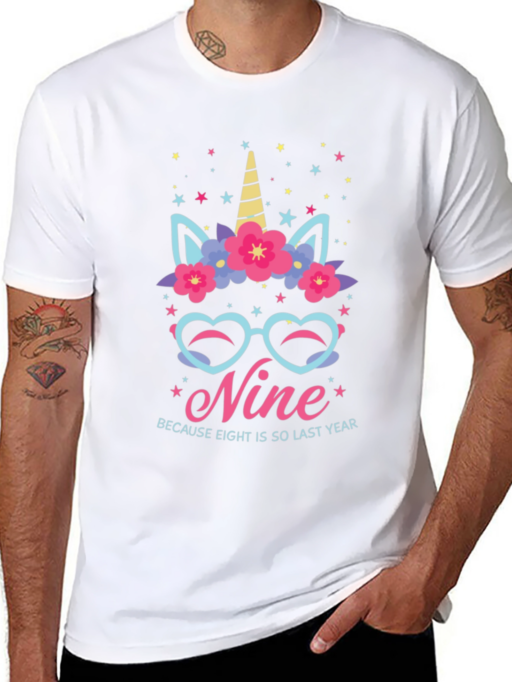 Nine Birthday Unicorn T-Shirt