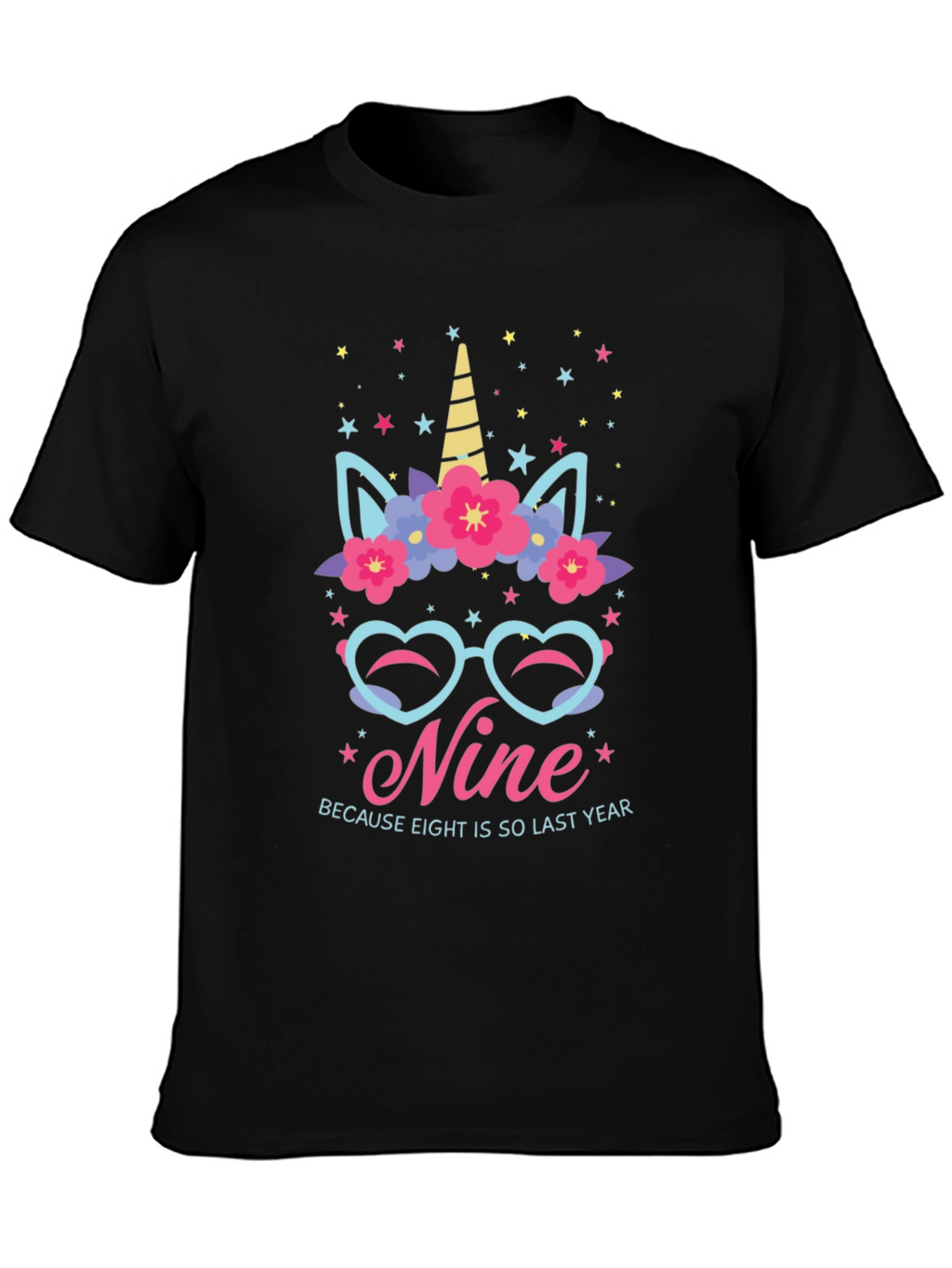 Nine Birthday Unicorn T-Shirt