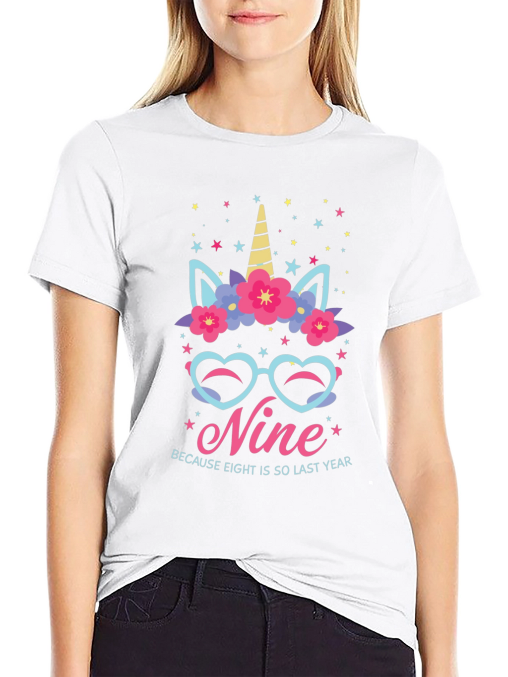 Nine Birthday Unicorn T-Shirt