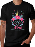 Nine Birthday Unicorn T-Shirt