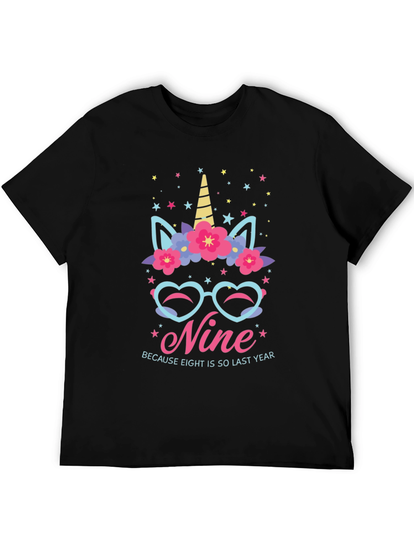 Nine Birthday Unicorn T-Shirt