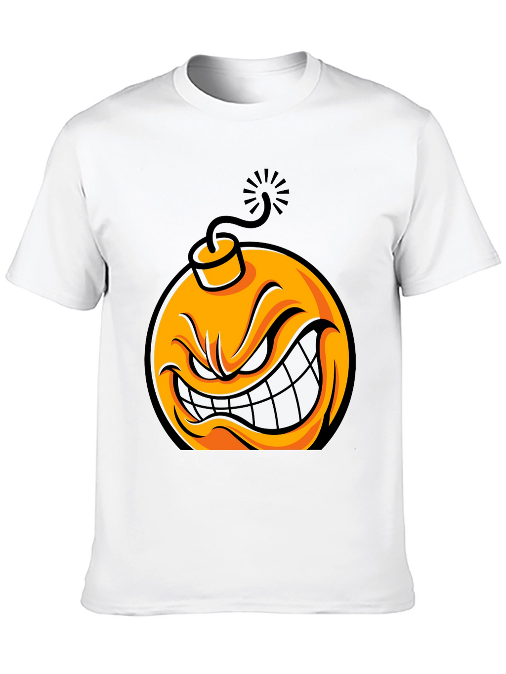 Angry Bomb Graphic T-Shirt - Mens Black Tee