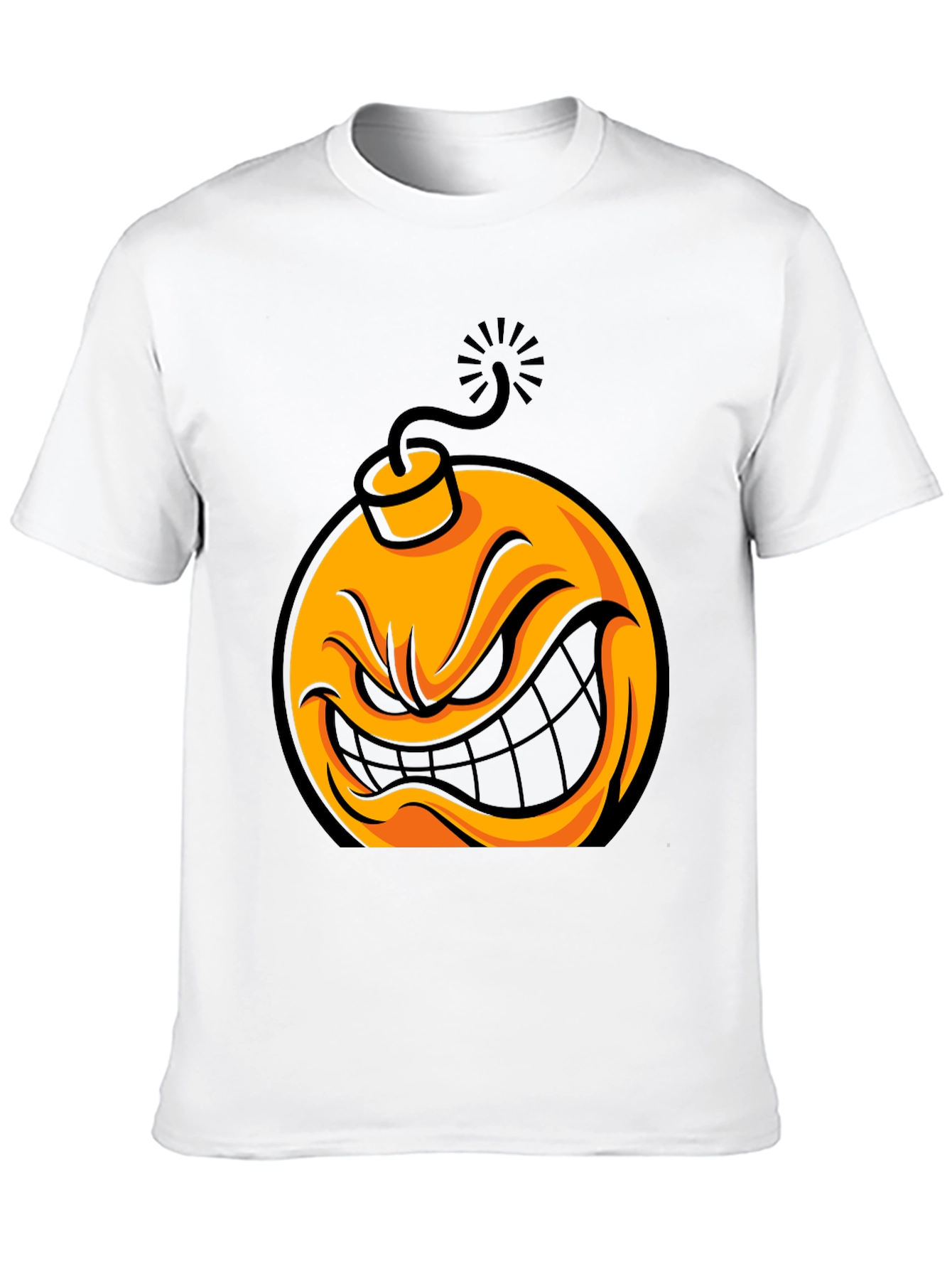 Angry Bomb Graphic T-Shirt - Mens Black Tee